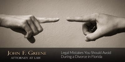 Legal Mistakes You Should Avoid During a Divorce in Florida