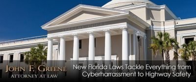 New Florida Laws Tackle Everything from Cyberharrassment to Highway Safety