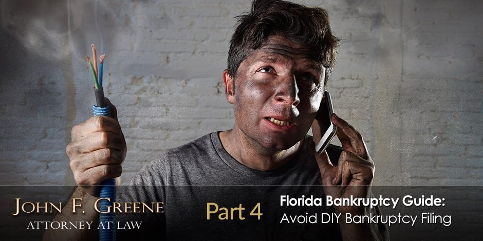 Florida Bankruptcy Guide Part 4 - Why You Should Never File Bankruptcy Yourself